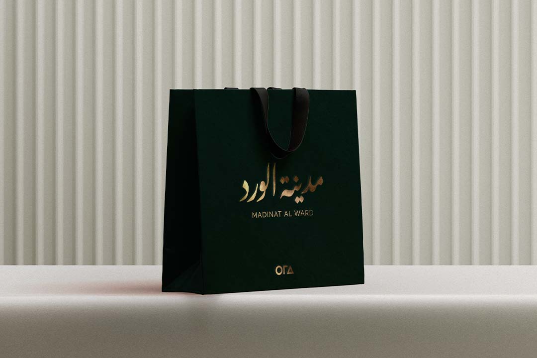 Madinat Al Ward branded paper bag
